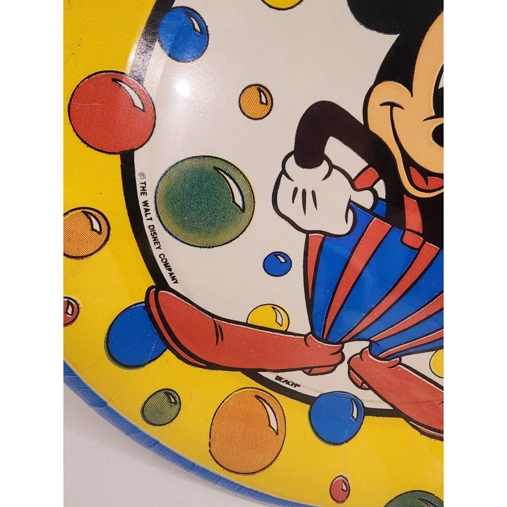 VTG Mickey Mouse Disney Birthday Party Paper Plates Napkins Cups Circus SEALED
